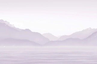 Tapete Annecy und sein friedlicher See violett