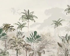 Papier peint panoramique jungle eden vert, XXL, tendance