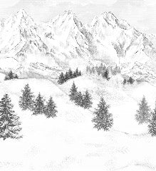 Tapete Berggipfel von Chamonix