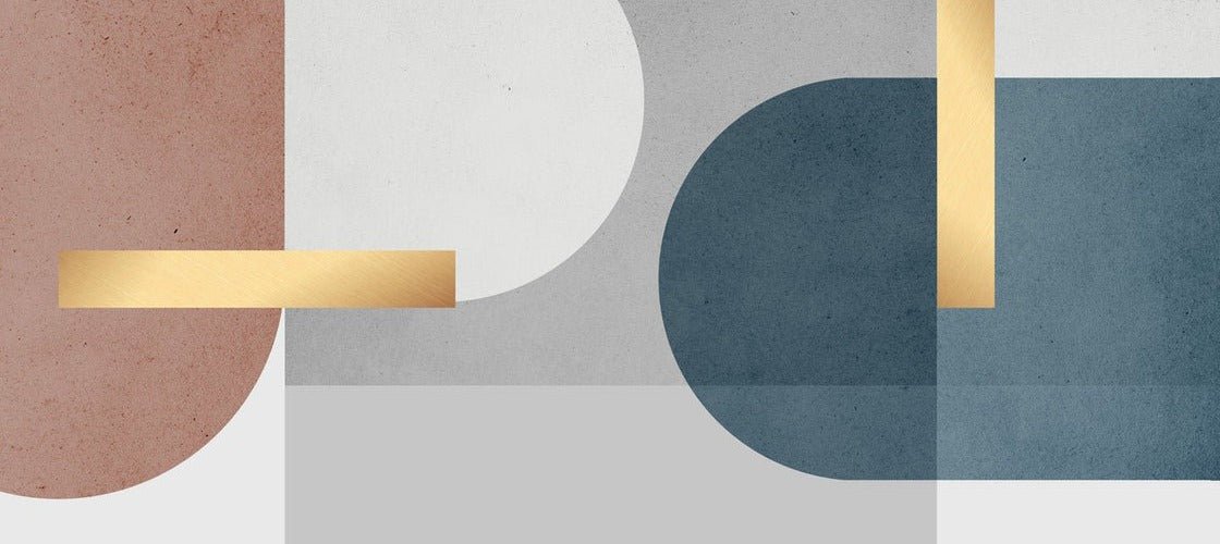 Grafische Zementtapete