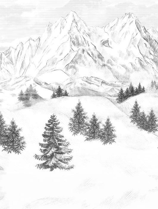 Tapete Berggipfel von Chamonix