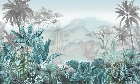 Trendtapete Tropical Blue