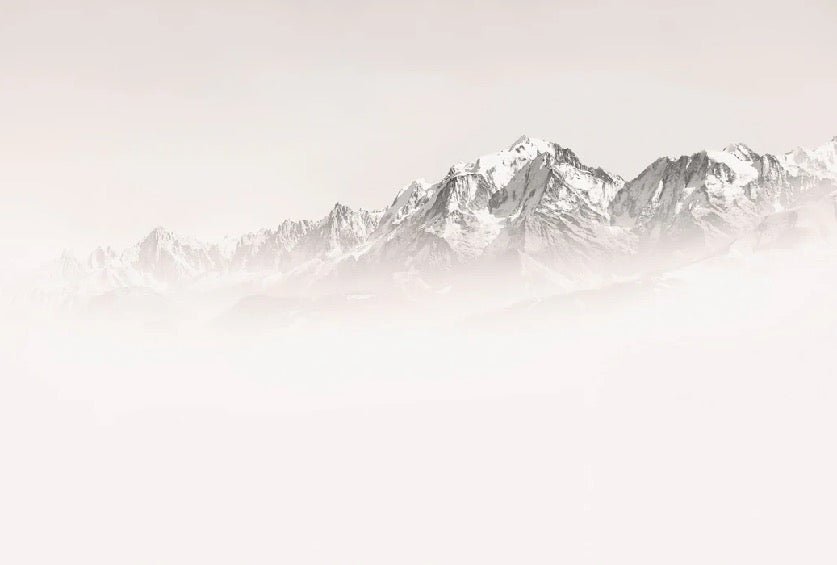 Tapete Nebliger Morgen Mont Blanc