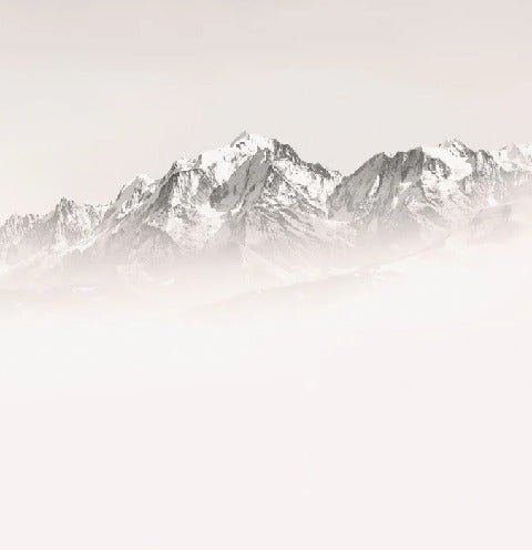 Tapete Nebliger Morgen Mont Blanc