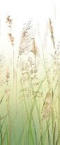Tapete Blume aus Weizenfeldern mit Farbverlauf
