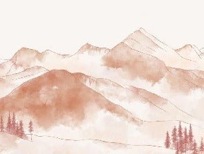 Tapete Bergkette Aravis