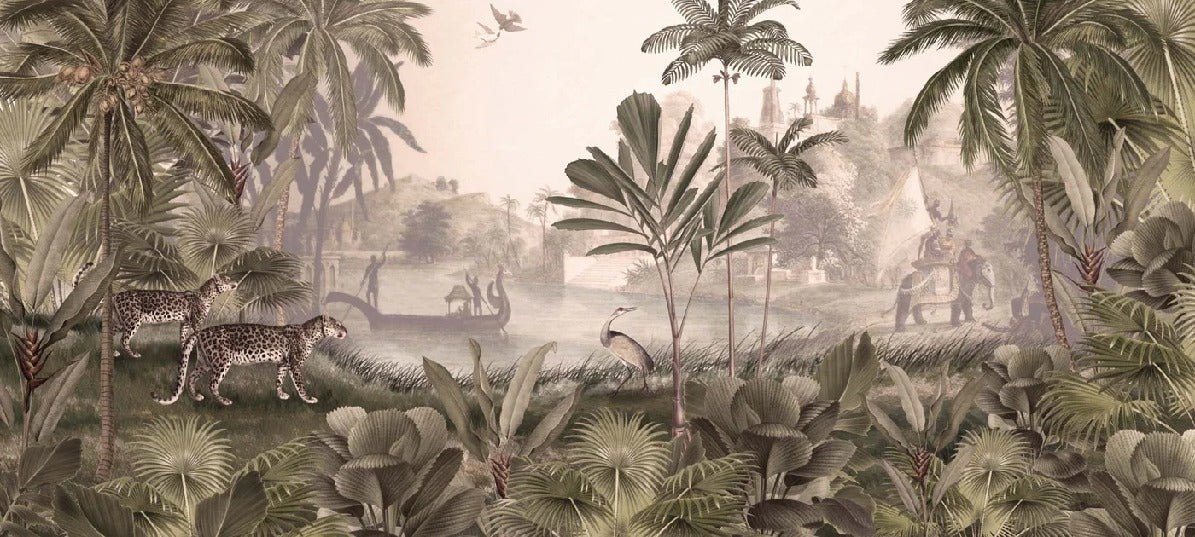 Papier peint jungle haven léopard, XXL, tendance