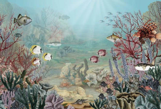 Papier peint vie sous la mer, XXL, tendance