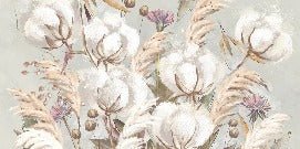 Panorama-Tapete Blume Baumwolle