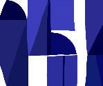 Tapete Memphis Stil blau