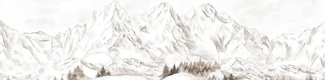 Papier peint montagne massif des Alpes, XXL, tendance