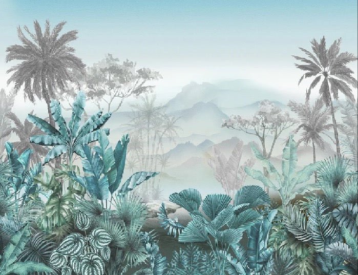 Trendtapete Tropical Blue