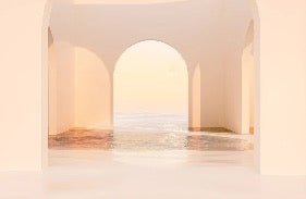 Panorama-Tapete Design sunset arch
