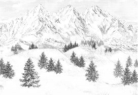 Tapete Berggipfel von Chamonix