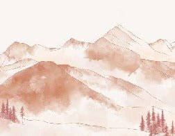 Papier peint montagne chaine des Aravis, XXL, tendance