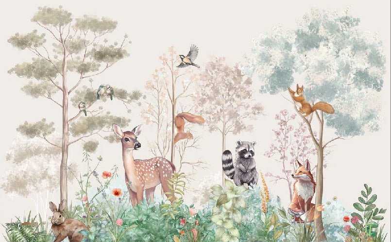 Papier peint chambre enfant nature magique beige, XXL, tendance