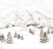 Tapete Bergmassiv der Alpen