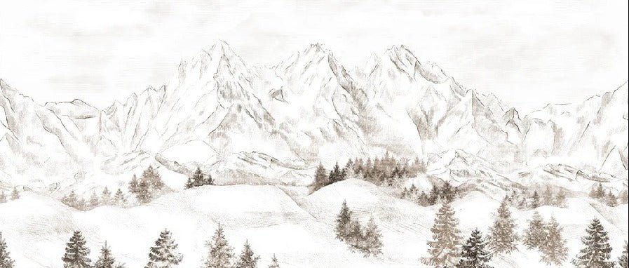 Tapete Bergmassiv der Alpen
