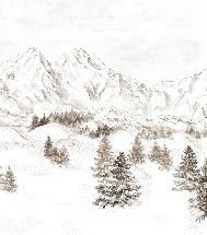 Tapete Bergmassiv der Alpen