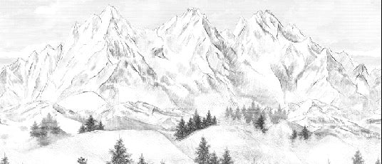 Tapete Berggipfel von Chamonix