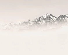 Tapete Mont Blanc im Sepia-Nebel
