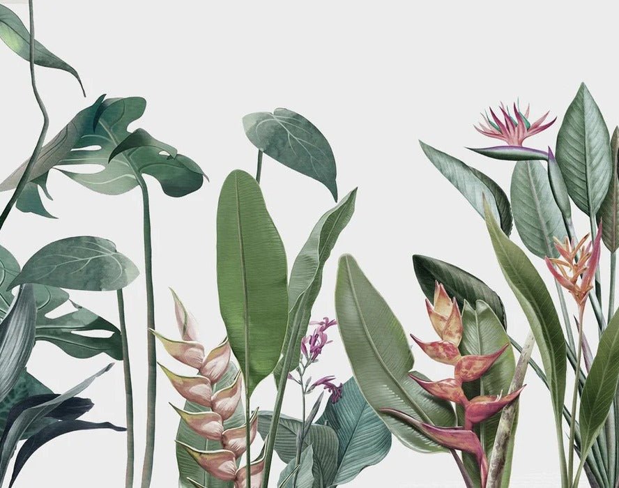 Papier peint panoramique Végétal tropical, XXL, tendance