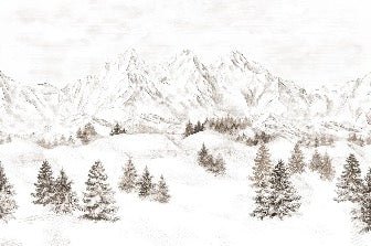 Tapete Bergmassiv der Alpen