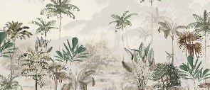 Papier peint panoramique jungle eden vert, XXL, tendance