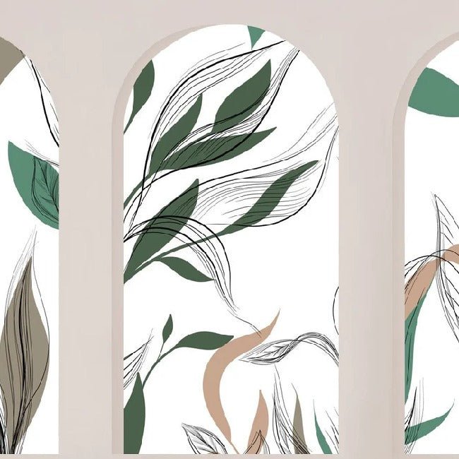 Papier peint flore architecturale, XXL, tendance