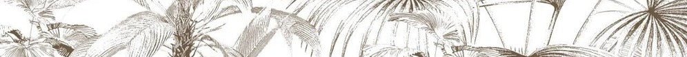 Papier peint tropical gravure monochrome, XXL, tendance