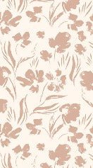 Tapete Blume Puderbeige