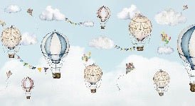 Tapete Flug der Heißluftballons