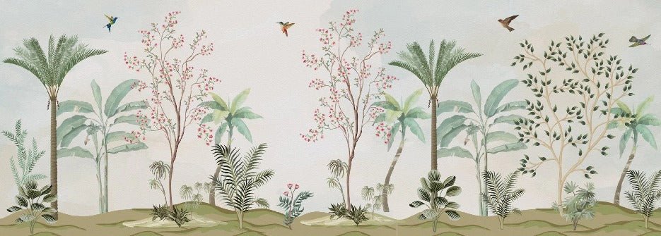 Tapete Chinoiserie Dschungel