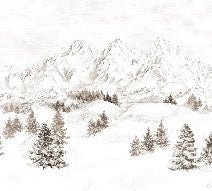 Tapete Bergmassiv der Alpen