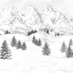 Tapete Berggipfel von Chamonix