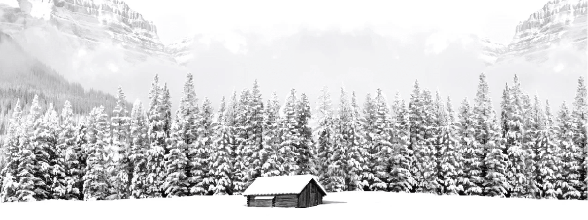 Papier Peint Panoramique Chalet en Montagne - H150cm x L400cm - Matière Softouch - Muralconcept