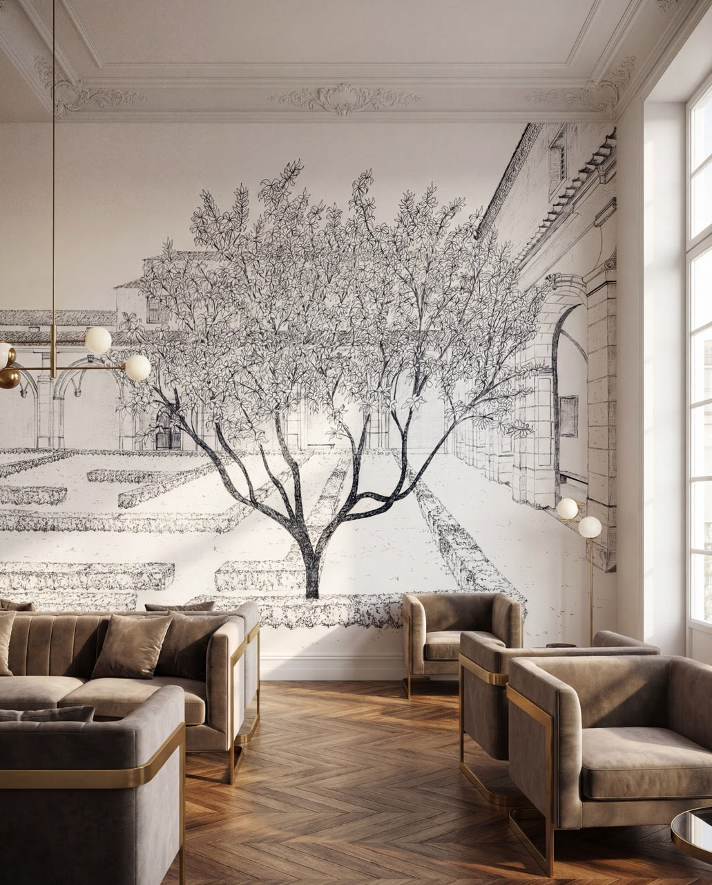 Malerische Dschungel-Panorama-Tapete