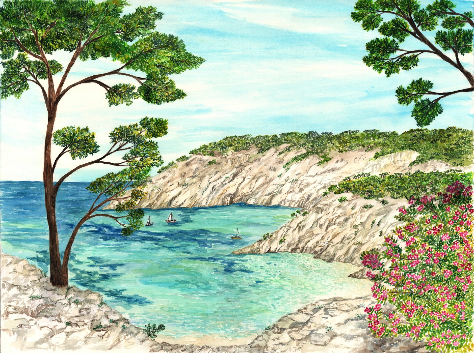 Panorama-Tapete – Die Calanques im Süden