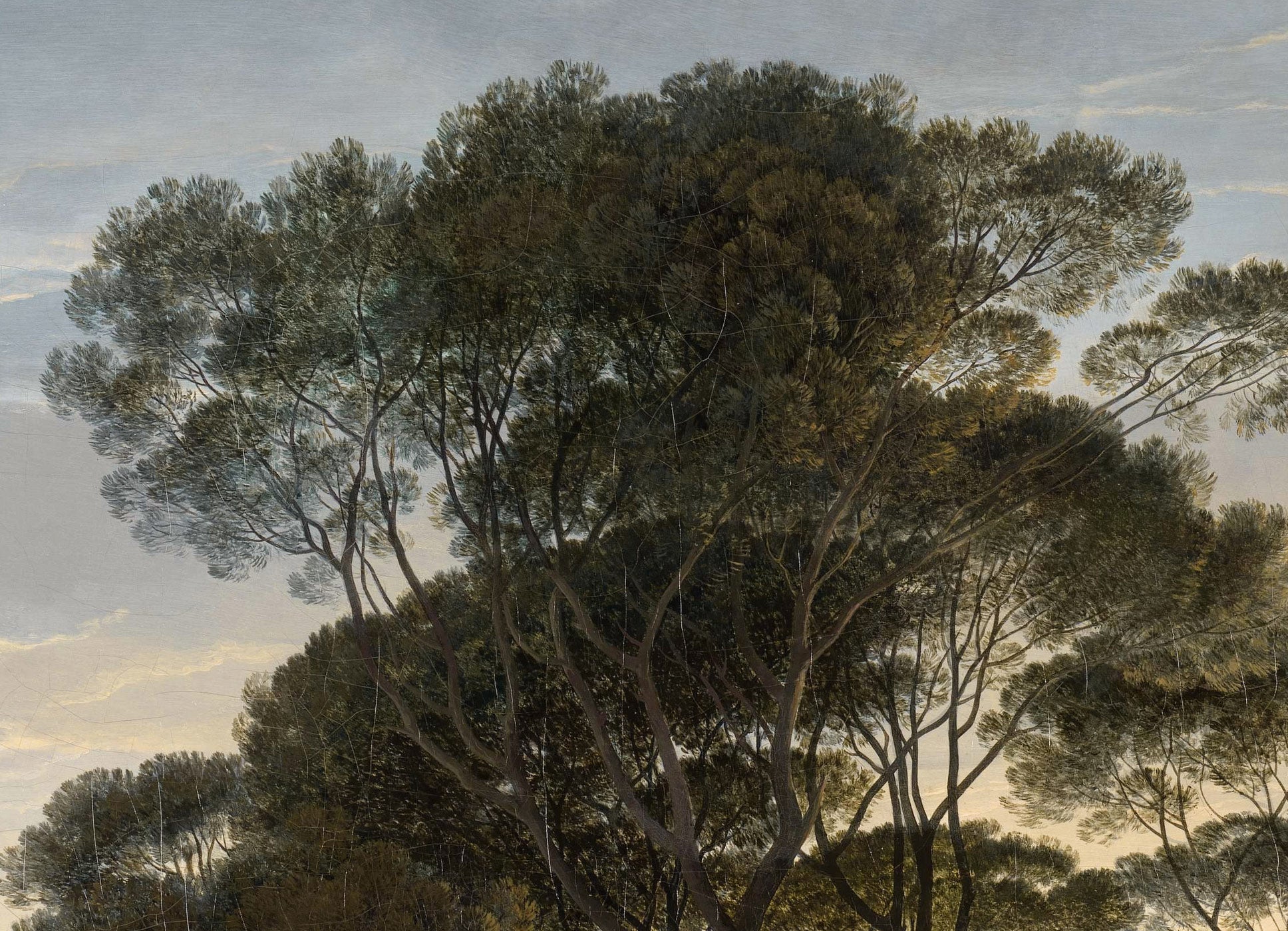 Papier peint hall paysage historique Italie - panoramique français