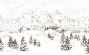 Tapete Bergmassiv der Alpen