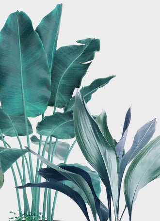 Papier peint panoramique tropical bananier, XXL, tendance