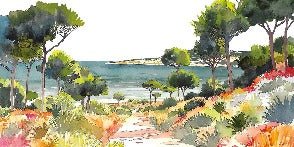 Panorama-Tapete Sommerluft