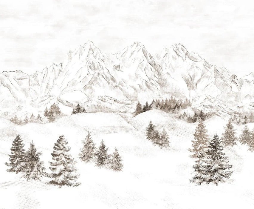 Tapete Bergmassiv der Alpen