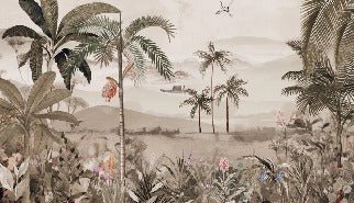 Tapete Kunst des Dschungels wallpaper
