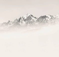 Tapete Mont Blanc im Sepia-Nebel