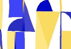 Tapete Memphis Majorelle-Stil