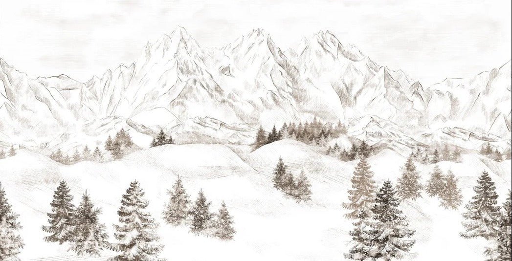 Tapete Bergmassiv der Alpen