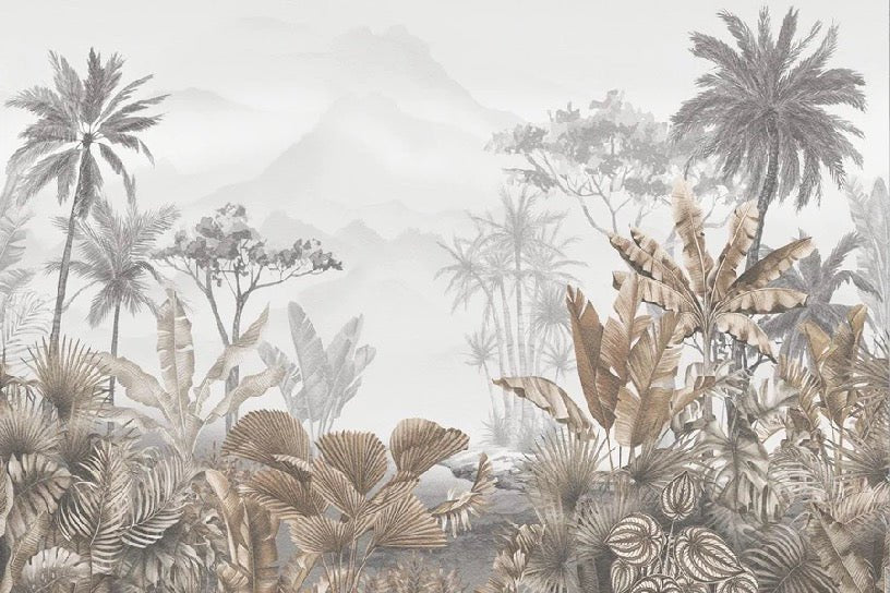 Tapete Trend Tropical Sepia