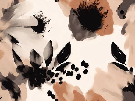 Hypnotische Blumentapete