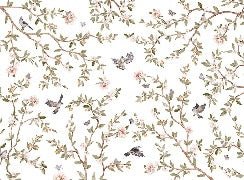 Papier peint oiseau chambre enfant, XXL, tendance